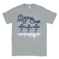 Heather Grey Christmas Christ Begins With Classic Tee - Bettercallsaul