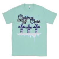 Seafoam Christmas Christ Begins With Classic Tee - Bettercallsaul