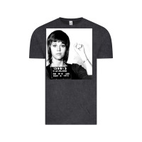 Vintage Black Jane Fonda Mugshot GIFT Vintage Tee - Craftify