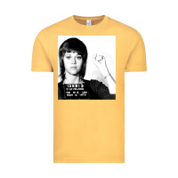 Vintage Mustard Jane Fonda Mugshot GIFT Vintage Tee - Craftify