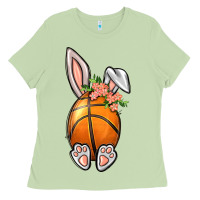 Matcha Basketball Easter Bunny Ladies Tee - BundleAndBundleShop
