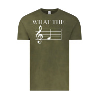 Vintage Olive what the f note key music humor gift Vintage Tee - Craftify