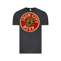 Vintage Black beer irons city pittsburgh beer lover t shirt Vintage Tee - Craftify
