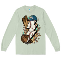 Matcha Lightning bolt Baseball Long Sleeve Tee - HowdyJamesFarm