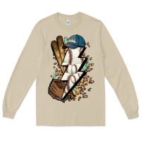 Mushroom Lightning bolt Baseball Long Sleeve Tee - HowdyJamesFarm