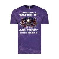 Cloud Purple proud wife of an air force veteran military vet spouse gifts premium m Vintage Tee - Craftify