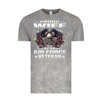 Cloud Rock proud wife of an air force veteran military vet spouse gifts premium m Vintage Tee - Craftify