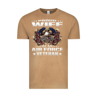 Vintage Camel proud wife of an air force veteran military vet spouse gifts premium m Vintage Tee - Craftify