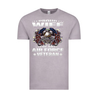 Vintage Zinc proud wife of an air force veteran military vet spouse gifts premium m Vintage Tee - Craftify