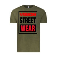 Vintage Olive VISION STREET WEAR Vintage Tee - InspiraDesign