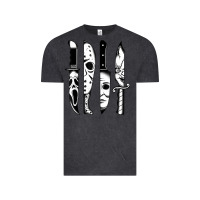 Vintage Black knives horror movie friday halloween horror goth evil t shirt Vintage Tee - InspiraDesign