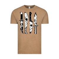Vintage Coffee knives horror movie friday halloween horror goth evil t shirt Vintage Tee - InspiraDesign