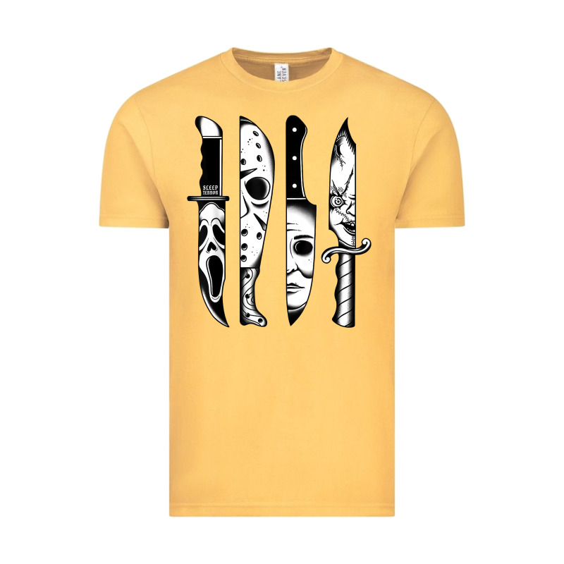 Knives Horror Movie Friday Halloween Horror Goth Evil T Shirt Vintage Tee by InspiraDesign | Teevron