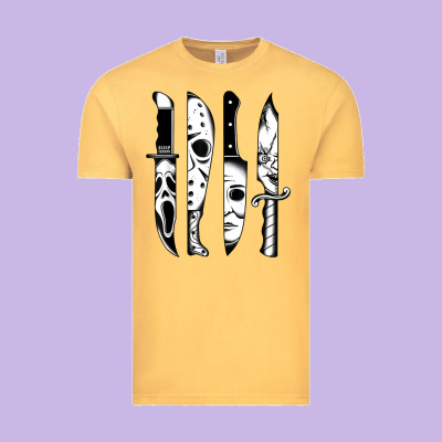 Knives Horror Movie Friday Halloween Horror Goth Evil T Shirt Vintage Tee Designed By Inspiradesign