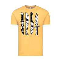 Vintage Mustard knives horror movie friday halloween horror goth evil t shirt Vintage Tee - InspiraDesign