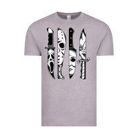 Vintage Zinc knives horror movie friday halloween horror goth evil t shirt Vintage Tee - InspiraDesign