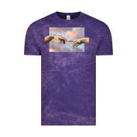 Cloud Purple creation of adam hands aesthetic t shirt Vintage Tee - InspiraDesign