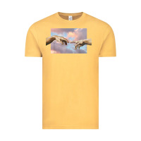 Creation Of Adam Hands Aesthetic T Shirt Vintage Tee | Teevron