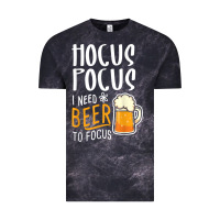Cloud Black Hocus Pocus I Need Beer To Focus Funny Halloween Witch 1 Vintage Tee - InspiraDesign