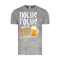 Cloud Rock Hocus Pocus I Need Beer To Focus Funny Halloween Witch 1 Vintage Tee - InspiraDesign