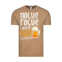 Vintage Coffee Hocus Pocus I Need Beer To Focus Funny Halloween Witch 1 Vintage Tee - InspiraDesign