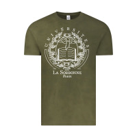 Vintage Olive Universite Paris La Sorbonne Vintage Tee - InspiraDesign