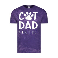 Cloud Purple funny cat dad fathers day gift shirt fur life cat tee Vintage Tee - InspiraDesign