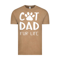 Vintage Coffee funny cat dad fathers day gift shirt fur life cat tee Vintage Tee - InspiraDesign