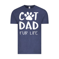 Vintage Denim funny cat dad fathers day gift shirt fur life cat tee Vintage Tee - InspiraDesign