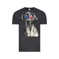 Vintage Black great dane sunglasses american usa flag 4th of july fourth t shirt Vintage Tee - InspiraDesign