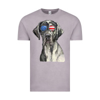 Vintage Zinc great dane sunglasses american usa flag 4th of july fourth t shirt Vintage Tee - InspiraDesign