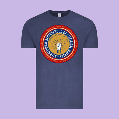 Ibew Electrician Vintage Tee Designed By Inspiradesign