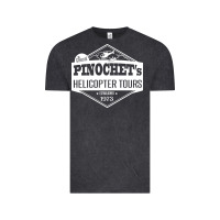 Vintage Black Pinochet Helicopter Tours Vintage Tee - InspiraDesign