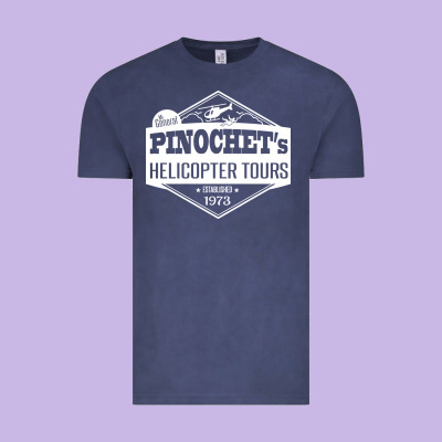 Pinochet Helicopter Tours Vintage Tee Designed By Inspiradesign