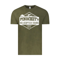 Vintage Olive Pinochet Helicopter Tours Vintage Tee - InspiraDesign