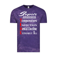 Cloud Purple Sepsis Awareness  Know Sepsis Signs  Sepsis Surviv Vintage Tee - InspiraDesign