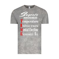 Cloud Rock Sepsis Awareness  Know Sepsis Signs  Sepsis Surviv Vintage Tee - InspiraDesign