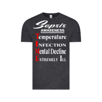 Vintage Black Sepsis Awareness  Know Sepsis Signs  Sepsis Surviv Vintage Tee - InspiraDesign