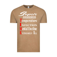 Vintage Coffee Sepsis Awareness  Know Sepsis Signs  Sepsis Surviv Vintage Tee - InspiraDesign