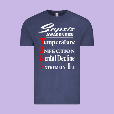 Sepsis Awareness  Know Sepsis Signs  Sepsis Surviv Vintage Tee Designed By Inspiradesign
