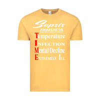 Vintage Mustard Sepsis Awareness  Know Sepsis Signs  Sepsis Surviv Vintage Tee - InspiraDesign