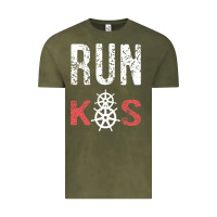 Vintage Olive RUN k8s Vintage Tee - InspiraDesign
