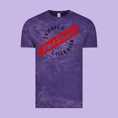 Jamaica Red Stripe Lager Beer Vintage Tee Designed By Inspiradesign