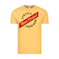 Vintage Mustard jamaica red stripe lager beer Vintage Tee - InspiraDesign