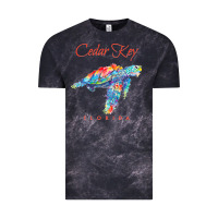 Cloud Black Cedar Key Florida Watercolor Sea Turtle Sweatshirt Vintage Tee - InspiraDesign