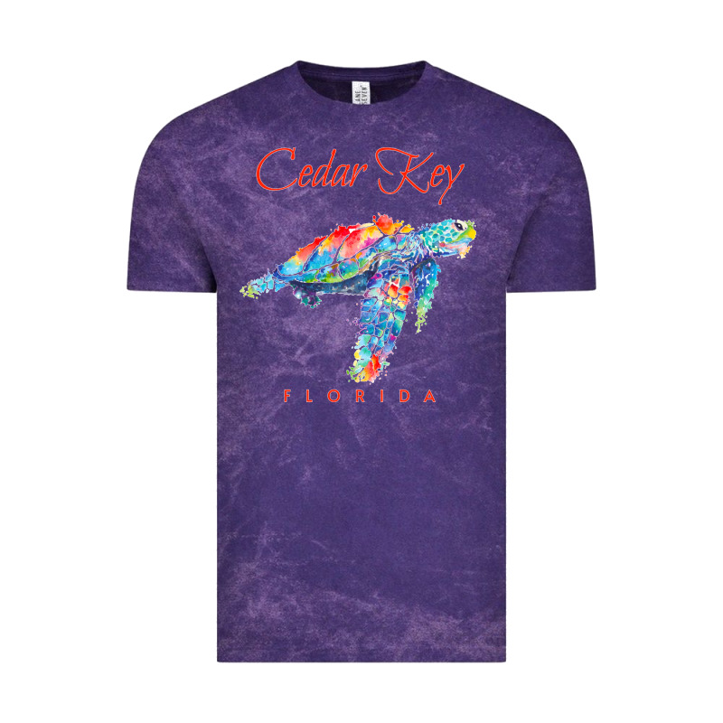Cedar Key Florida Watercolor Sea Turtle Sweatshirt Vintage Tee by InspiraDesign | Teevron