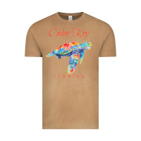 Vintage Camel Cedar Key Florida Watercolor Sea Turtle Sweatshirt Vintage Tee - InspiraDesign