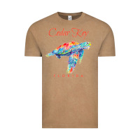 Vintage Coffee Cedar Key Florida Watercolor Sea Turtle Sweatshirt Vintage Tee - InspiraDesign