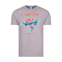 Vintage Zinc Cedar Key Florida Watercolor Sea Turtle Sweatshirt Vintage Tee - InspiraDesign