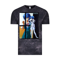 Cloud Black Neon Genesis Evangelion Rei Ayanami Vintage Tee - InspiraDesign